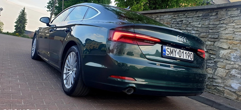 Audi A5 cena 95900 przebieg: 108300, rok produkcji 2019 z Myszków małe 407